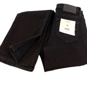 Hidden Los Angeles Womens High Rise Slit Hem Ryan Bootcut Jeans Black Sz 24 NWT‎